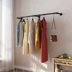 OEM Clothes Rack Wall Mounted Black