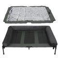 OEM Pet Bed Elevated Cooling Detachable Plush Bolster Gray Large