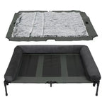 OEM Pet Bed Elevated Cooling Detachable Plush Bolster Gray Large