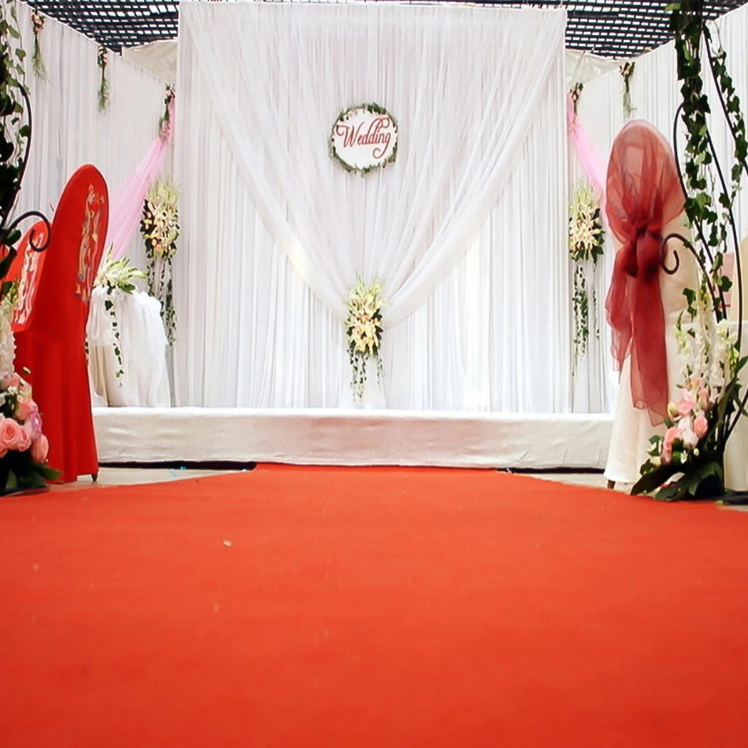 OEM Wedding Backdrop Curtain Large Event Draping White