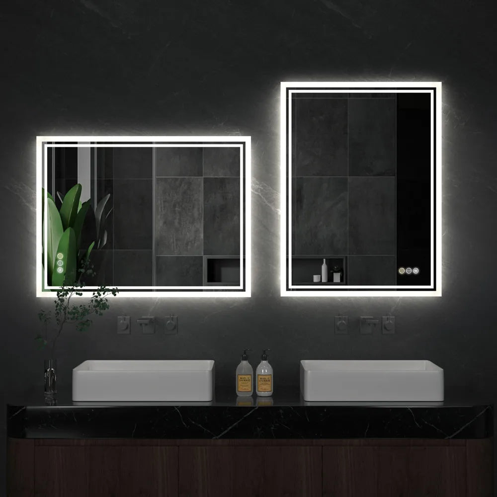 OEM Bathroom Mirror LED Backlit Silver