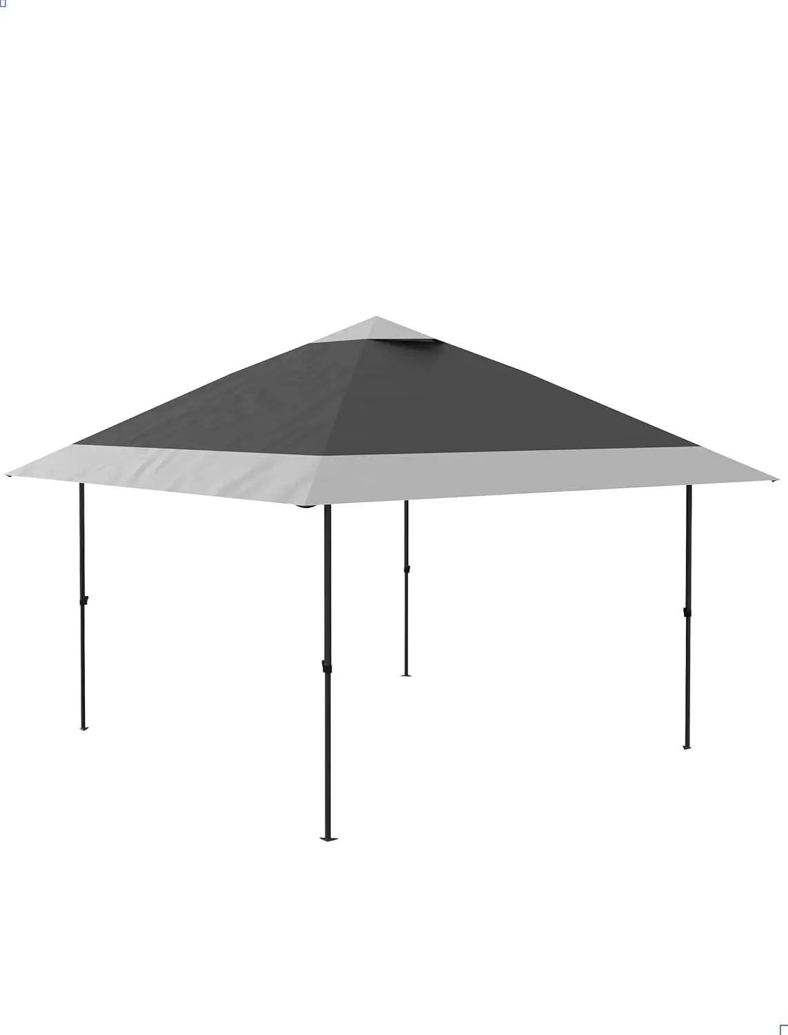 OEM Outdoor Pop Up Gazebo Canopy Tent Heavy Duty Double Roof Adjustable Height Waterproof Grey 12x12ft