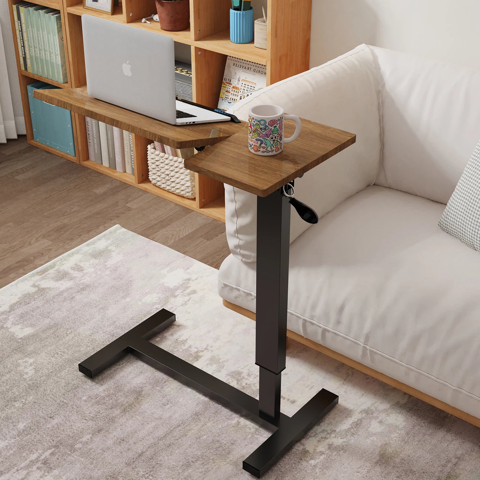 OEM Overbed Table Height Adjustable Brown