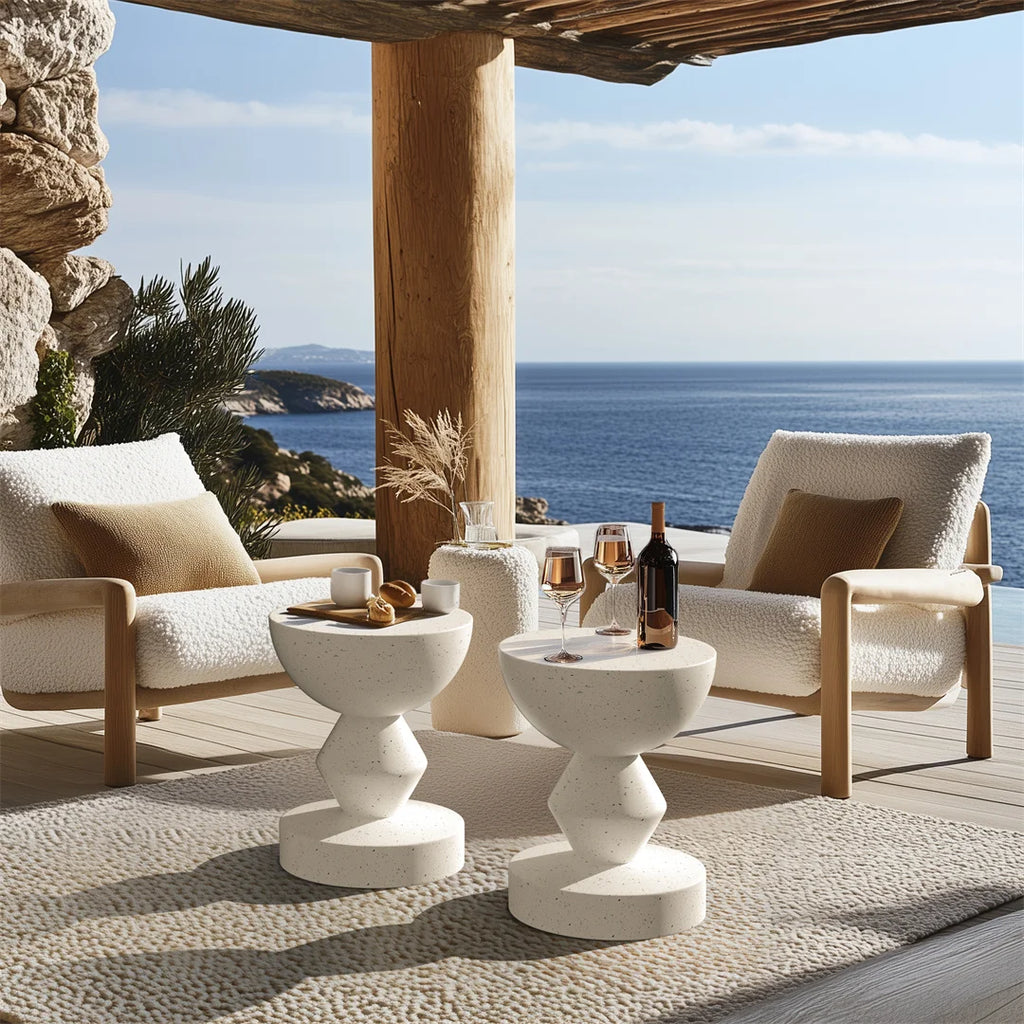 OEM Side Table Lightweight Concrete Modern Accent Design