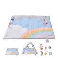 OEM Baby Play Gym Activity Mat with 6 Sensory Toys Musical Rocket Multicolour