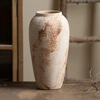 OEM Decorative Vase Speckled Ceramic Design Beige Large