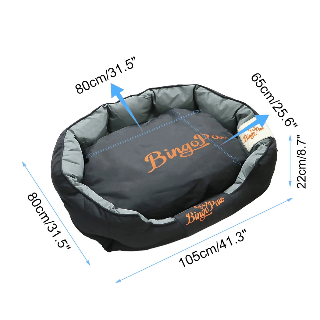 OEM Dog Bed All Season Removable Cushion Oxford Cover L