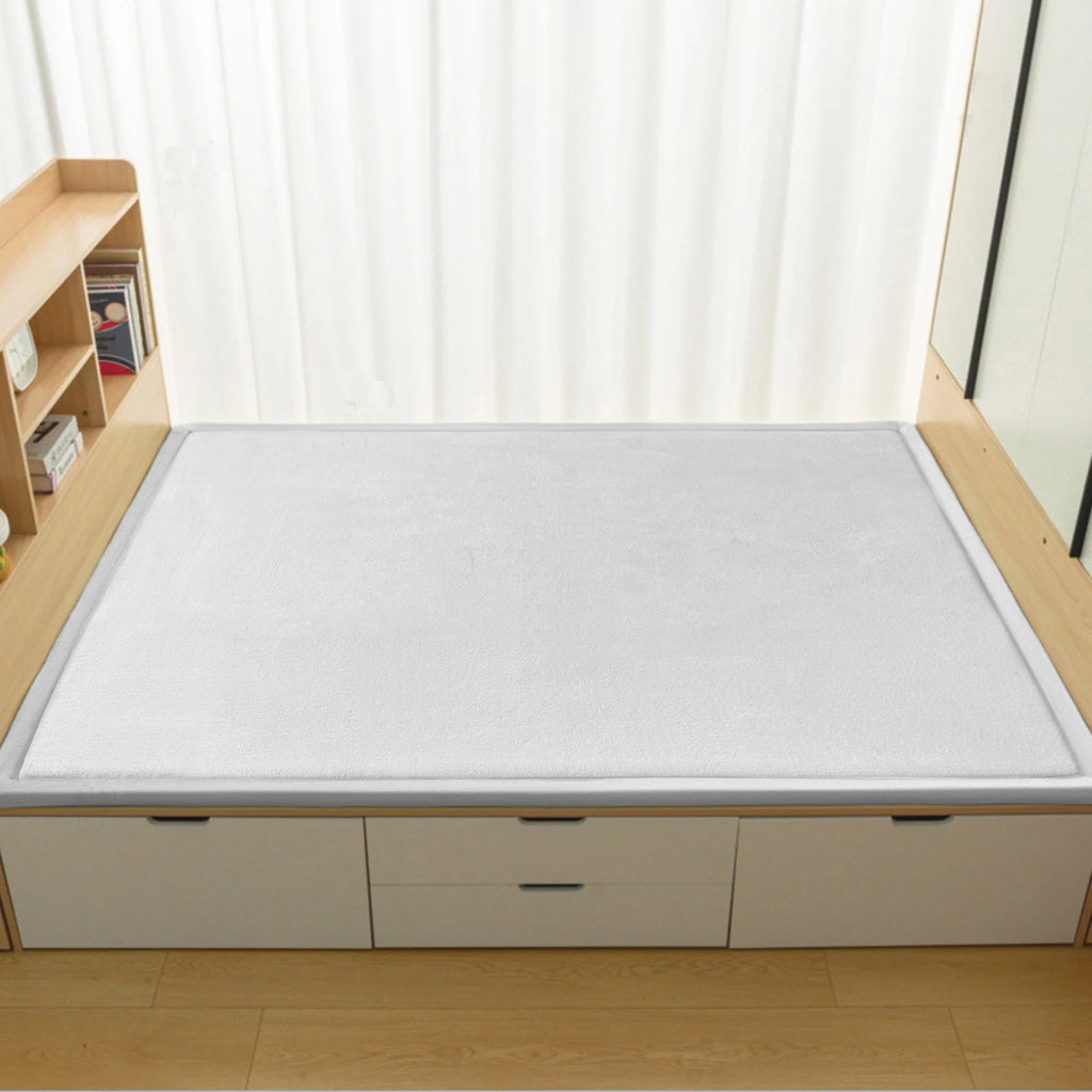 OEM Coral Fleece Velvet Floor Mattress Memory Foam Anti-Slip Black 200x300cm