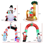 OEM Giant Christmas Inflatable Decorations with LED Lights 2.4 m
