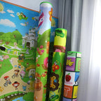 OEM Baby Crawling Play Mat Double-Sided EPE Foam Multicolour 120x90x0.5cm