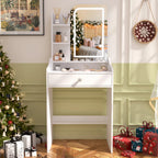 OEM Makeup Vanity Desk LED Mirror Storage White
