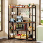 OEM Kitchen Baker's Rack 5-Tier Industrial Shelves Hooks