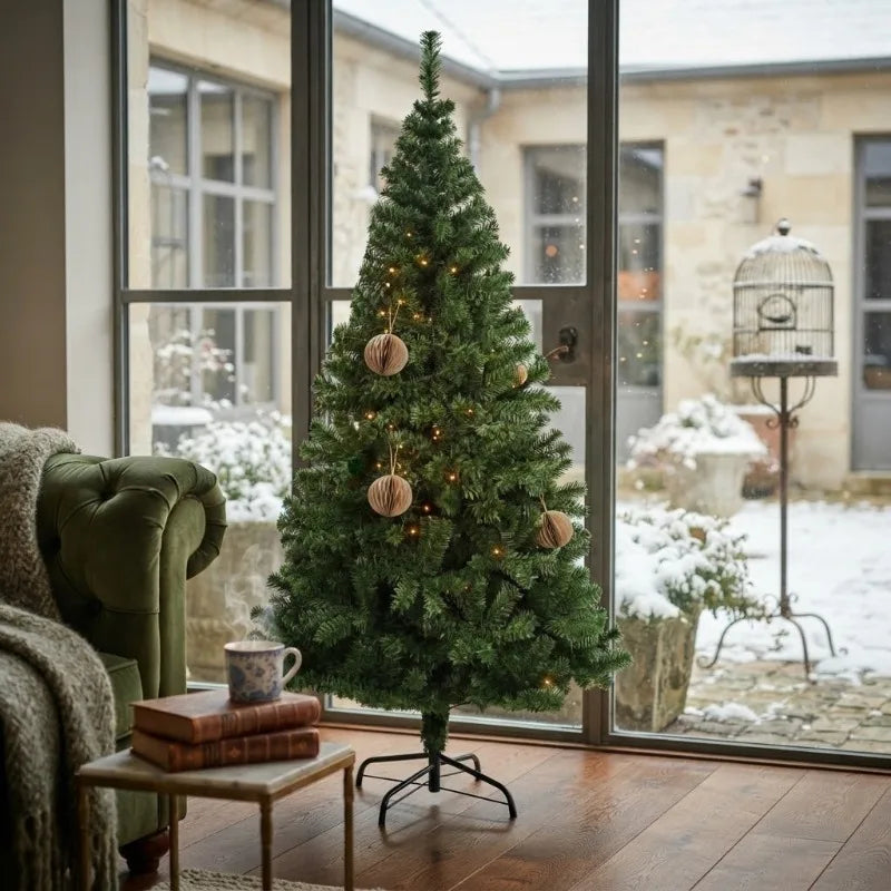 OEM Artificial Christmas Tree Thick Green PVC Branches 240cm