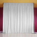 OEM Wedding Backdrop Curtain Large Event Draping White