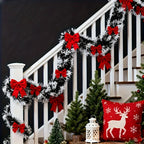 OEM Christmas Bow Decorations Red 12 Pack 5.5cm