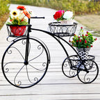 OEM Plant Stand 3-Tier Bicycle Iron Frame Black