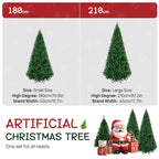 OEM Artificial Christmas Tree Green PVC 800 Tips 2.1m