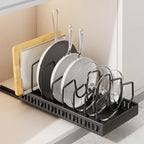 OEM Pull-Out Pots Pans Organiser Sliding Cabinet Storage Rack 2 Pack 42.3x21cm
