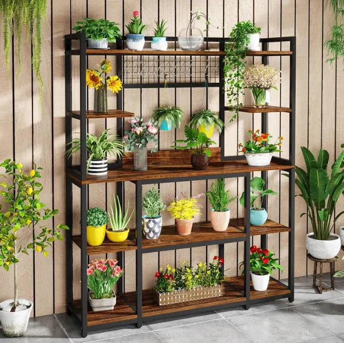 OEM Kitchen Baker's Rack 5-Tier Industrial Shelves Hooks
