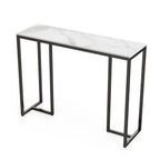 OEM Console Table Sintered Stone Top Metal Frame Black/White