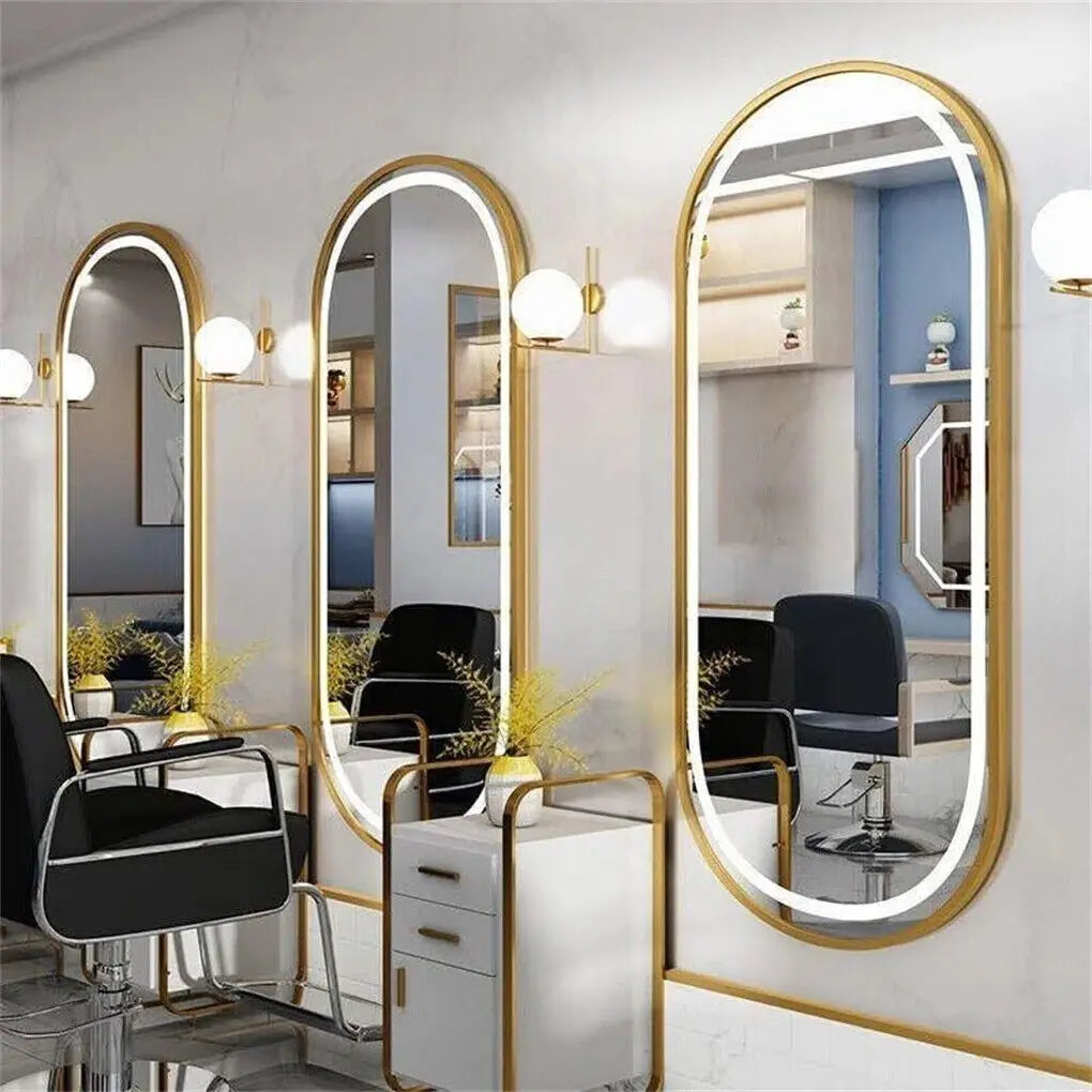 OEM Bathroom Mirror Oval LED Illuminated Gold