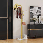 OEM Clothes Rack Heavy Duty Dual-Pole Metal Stone Base