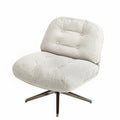 OEM Swivel Chair Modern Minimalist Leisure Seating Rice White