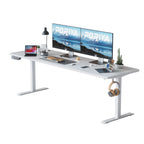 OEM Standing Desk Electric Height Adjustable White 170CM
