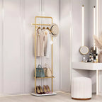 OEM Coat Rack Marble Base Metal Frame Gold