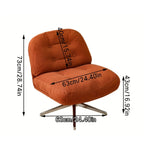 OEM Swivel Chair Modern Minimalist Leisure Seating Rice White