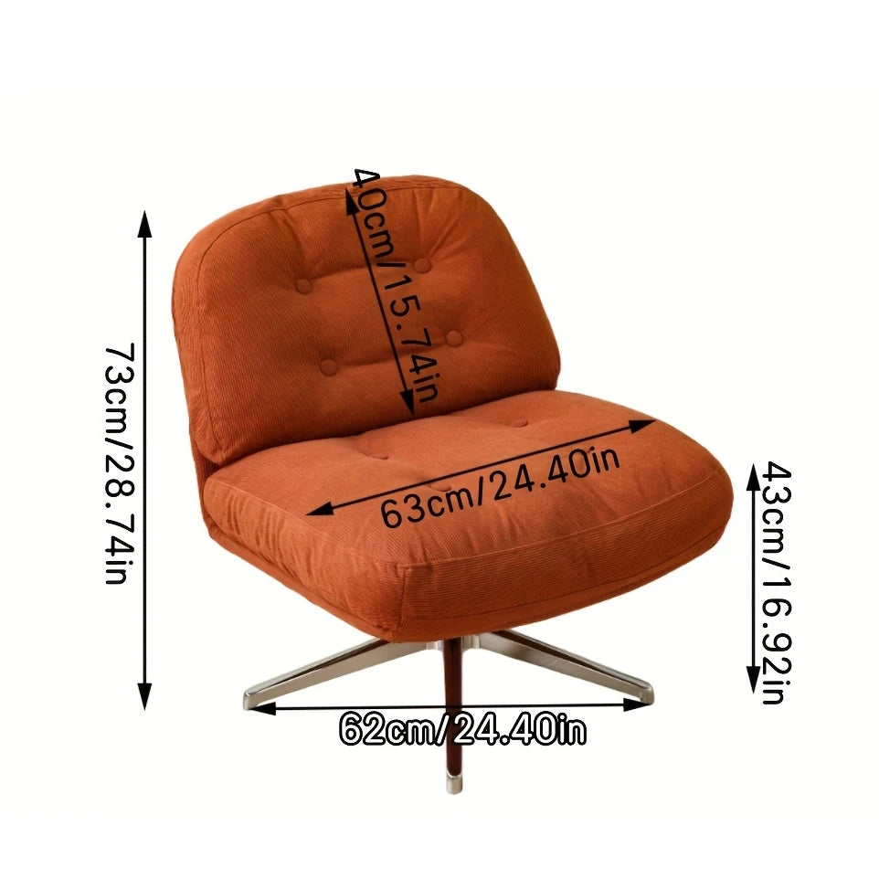 OEM Swivel Chair Modern Minimalist Leisure Seating Rice White