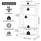 OEM Clothes Rack Shelves Hooks White