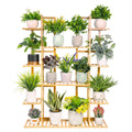 OEM Plant Stand 9-Tier Bamboo Organizer Light Oak