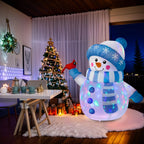 OEM Christmas Inflatable Snowman Colourful Lights Outdoor 5ft 100V-127V