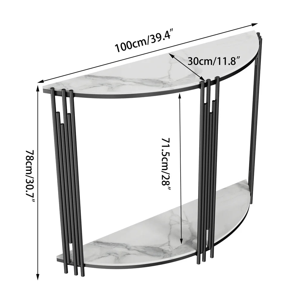 OEM Table Sintered Stone Top Stylish Design White/Black