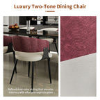 OEM Dining Chairs Microfiber Leather Wide Cushioned Seat Upholstered
