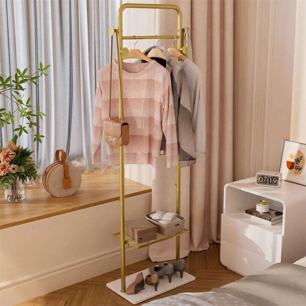OEM Clothing Rack Marble Effect Base Gold