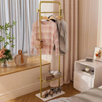 OEM Clothing Rack Marble Effect Base Gold