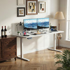 OEM Standing Desk Electric Height Adjustable White 170CM