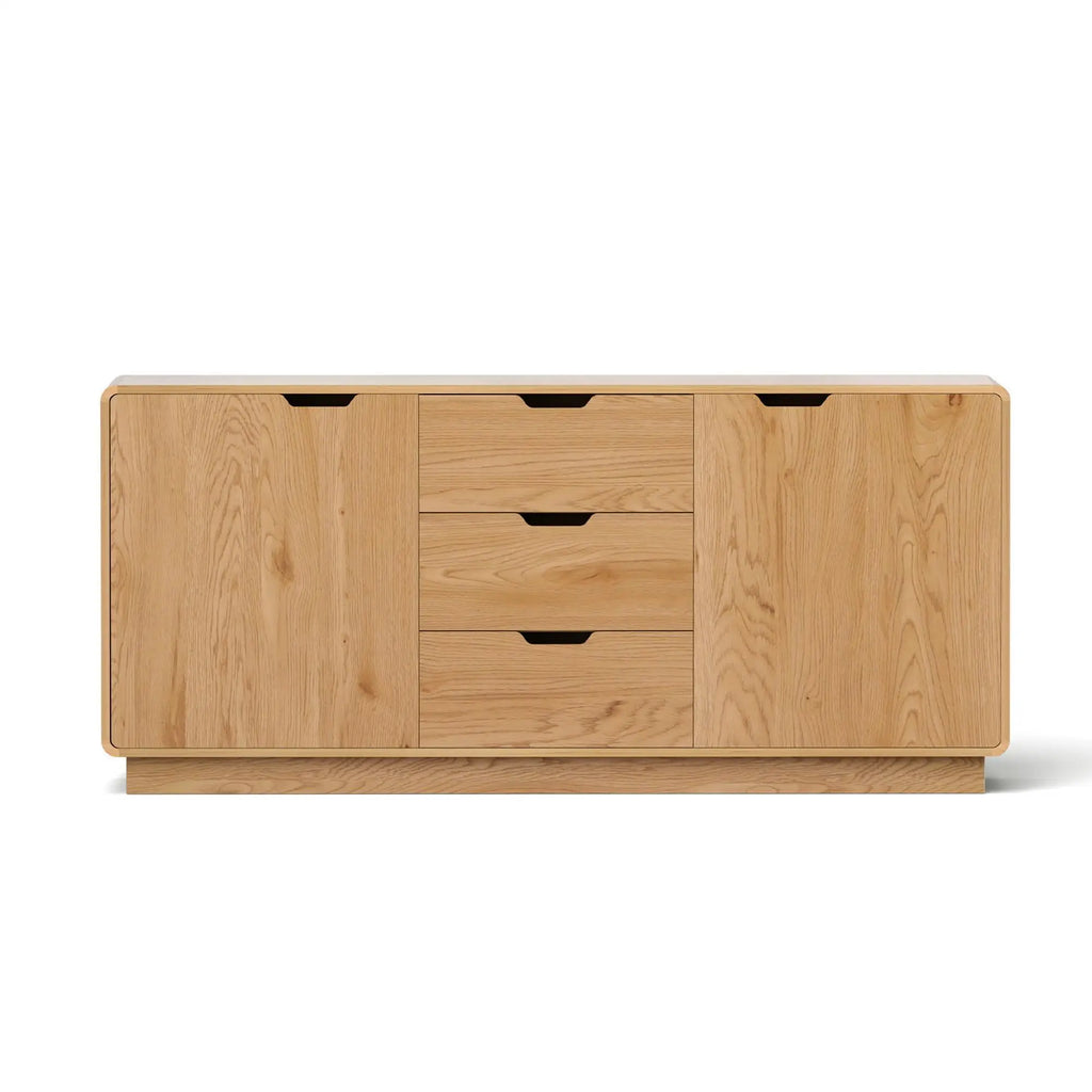 OEM Scandinavian Buffet Sideboard Storage Cabinet Oak 160x40x75cm