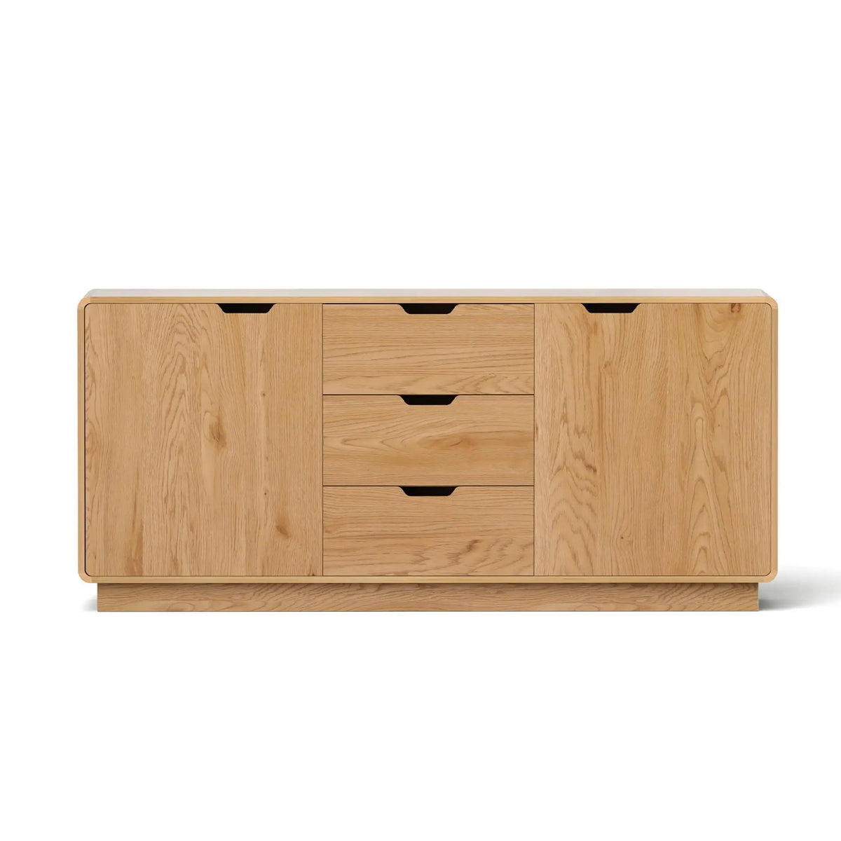 OEM Scandinavian Buffet Sideboard Storage Cabinet Oak 160x40x75cm