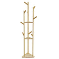 OEM Corner Coat Rack Bamboo Natural