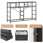 10-Drawer Storage Dresser - MDF - Black