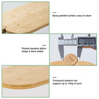 3-Tier Bamboo Plant Display Stand - Light Oak