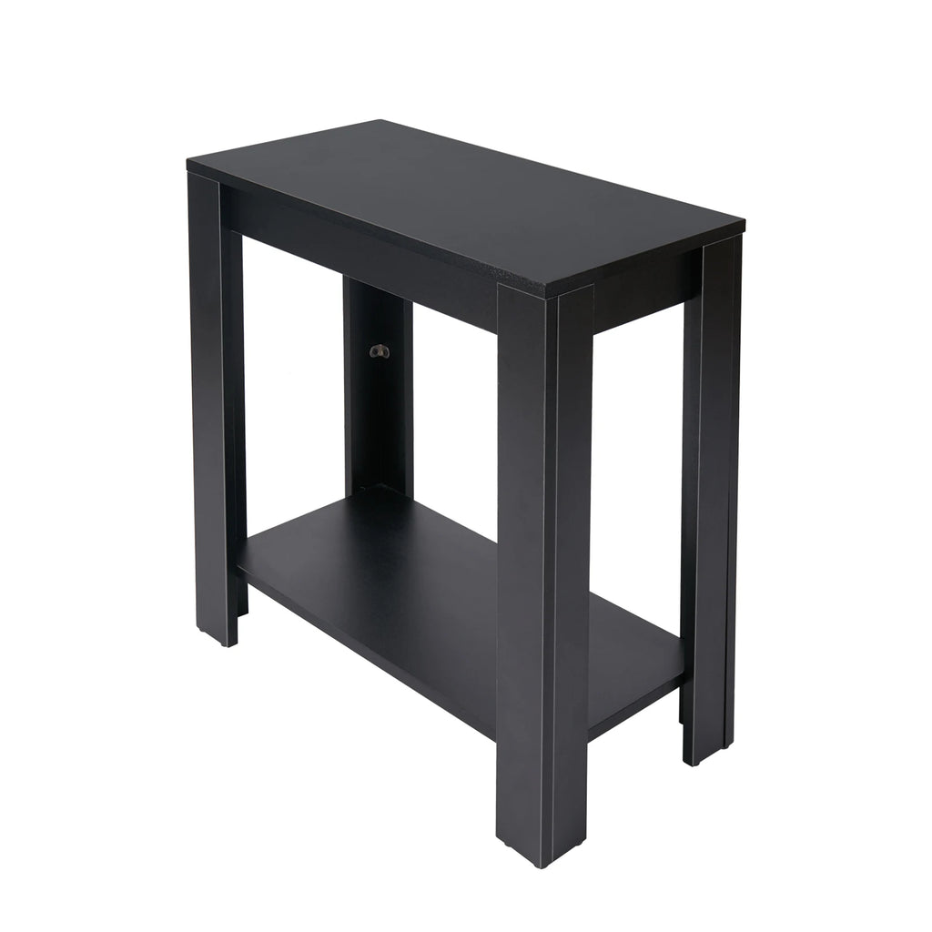OEM End Table 2-Tier Storage Shelf Black