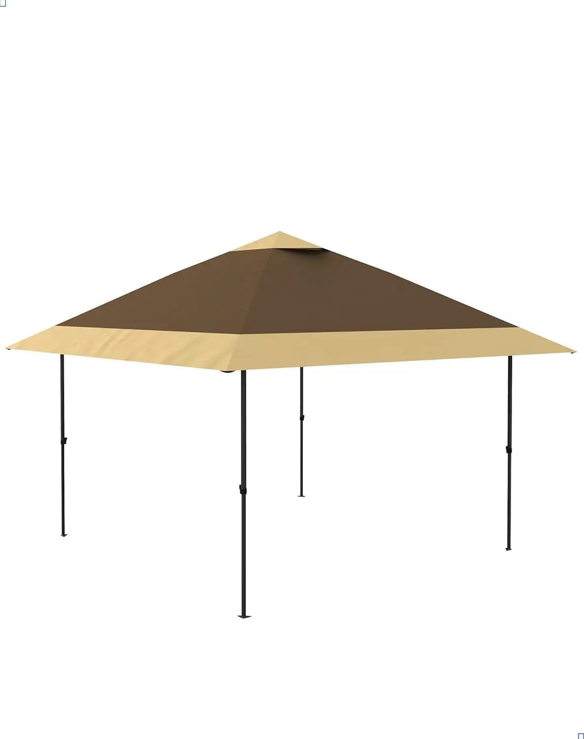OEM Outdoor Pop Up Gazebo Canopy Tent Adjustable Height Waterproof Khaki 12x12ft