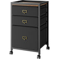 File Cabinet with 3 Drawers - Black