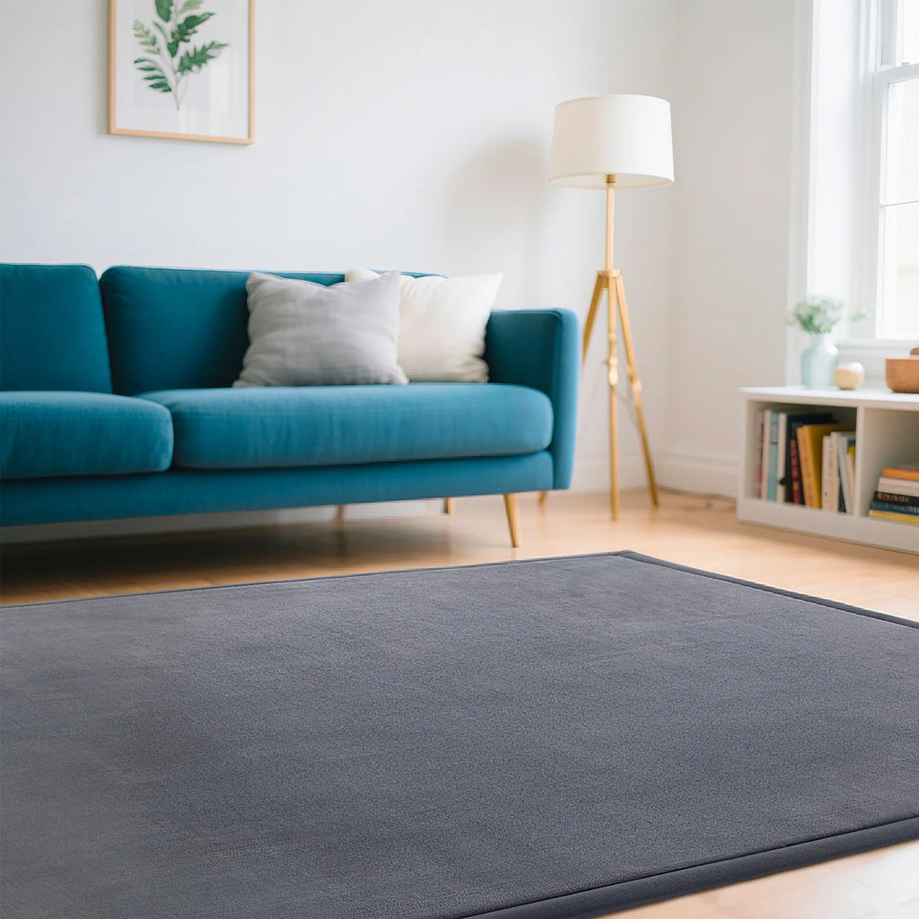 OEM Memory Foam Area Rug Ultra Soft Non-Slip Dark Grey 150x200cm