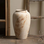 OEM Decorative Vase Speckled Ceramic Design Beige Medium