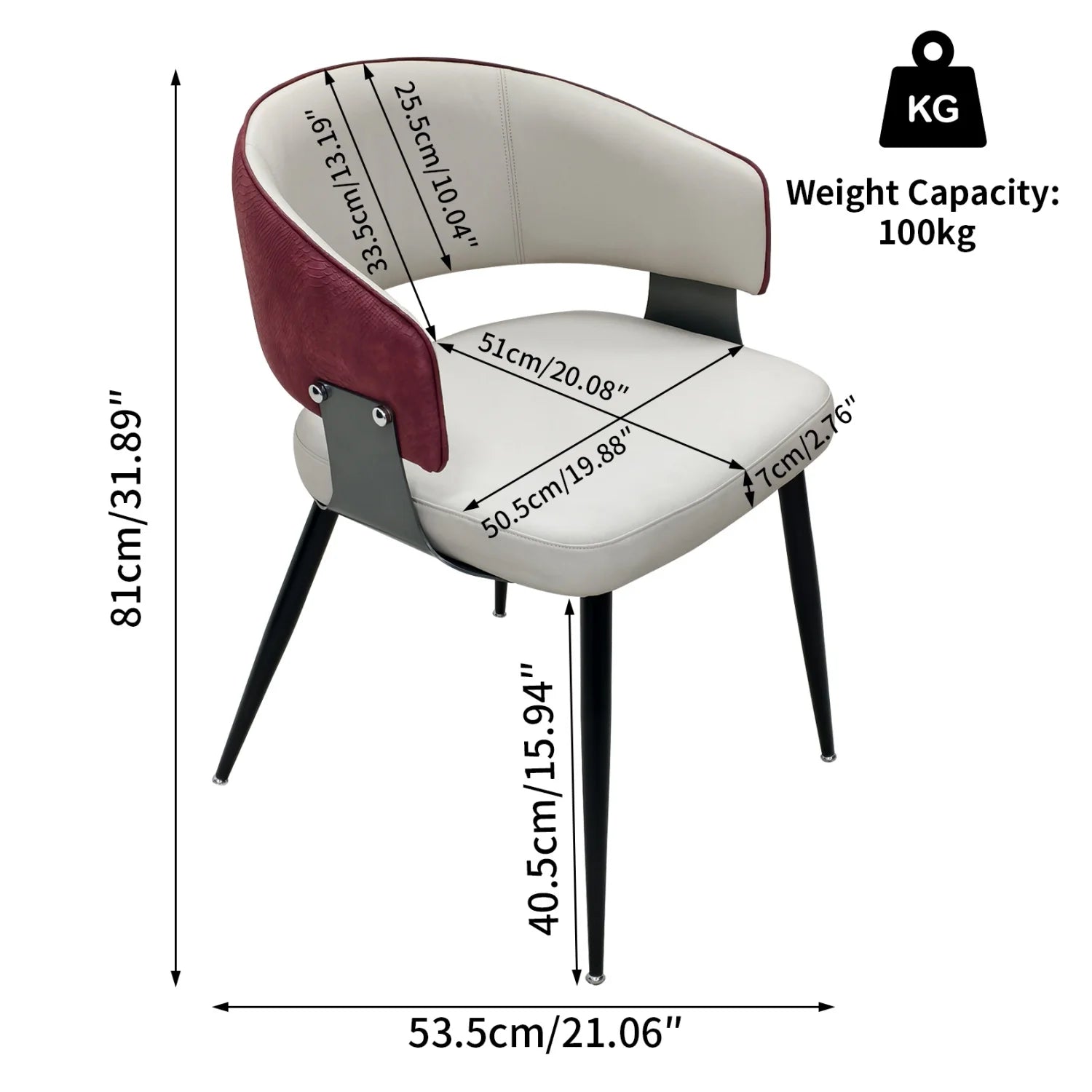 OEM Dining Chairs Microfiber Leather Wide Cushioned Seat Upholstered